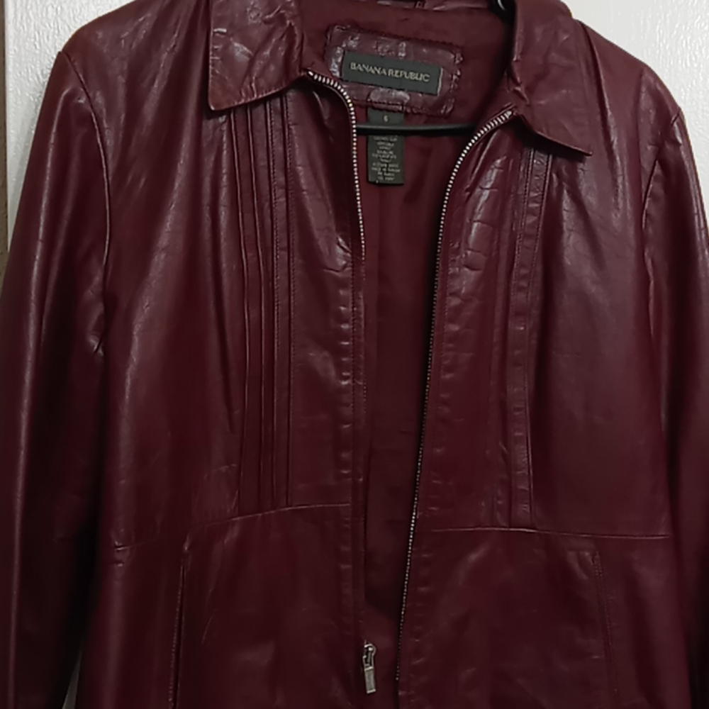 Banana republic leather jacket